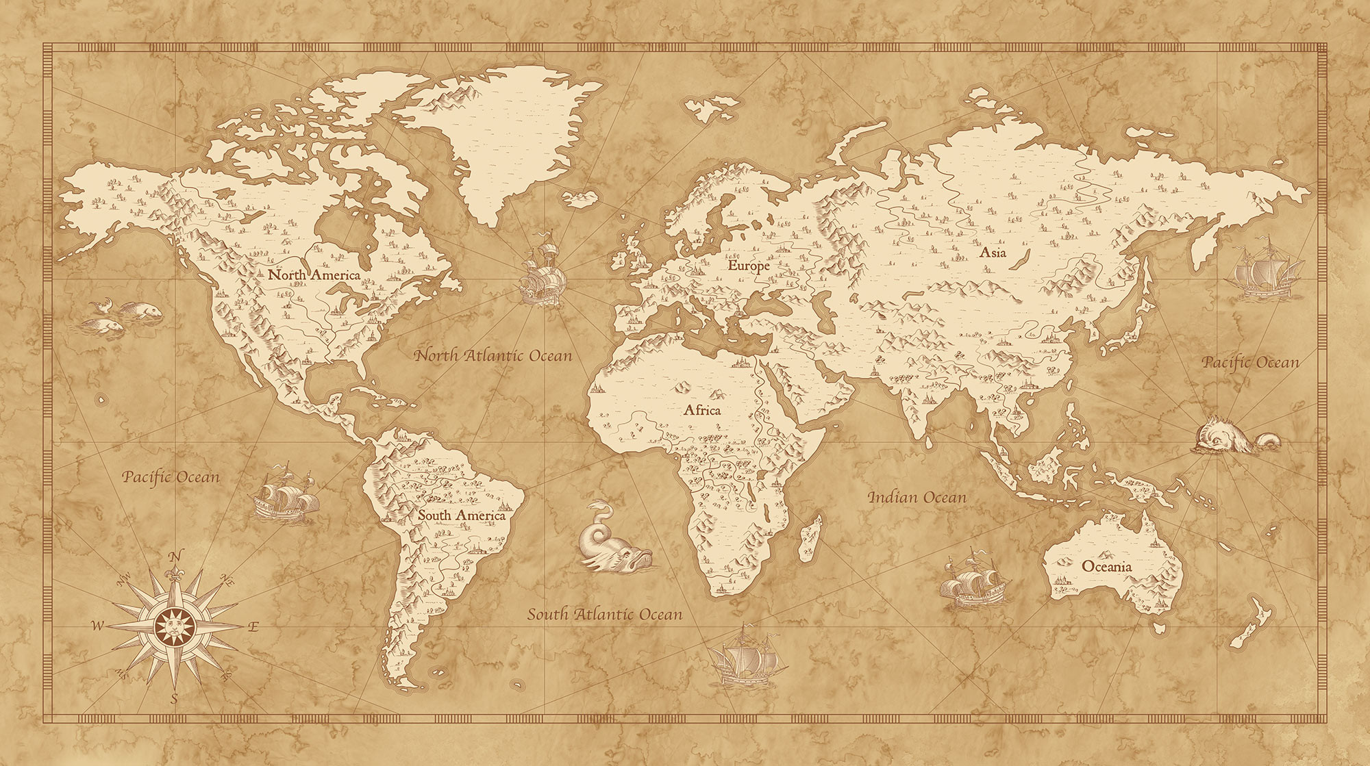 Brown Travel Map