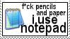 f*ck pencils and paper, i use noptepad