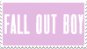 Fall Out Boy Logo behind a pink background