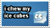 i chew my ice cubes