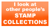 I look at other people's stamp collections