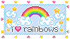 i heart rainbows