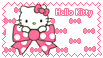 Hello Kitty with pink and white bows