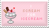 I scream for ice cream