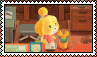 Isabelle at her desk in New Horizons