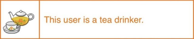 This user is a tea drinker